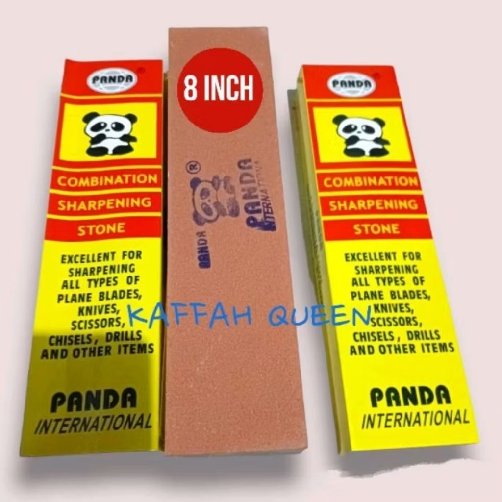 Asahan Pisau Panda 8 inch / Batu asahan panda