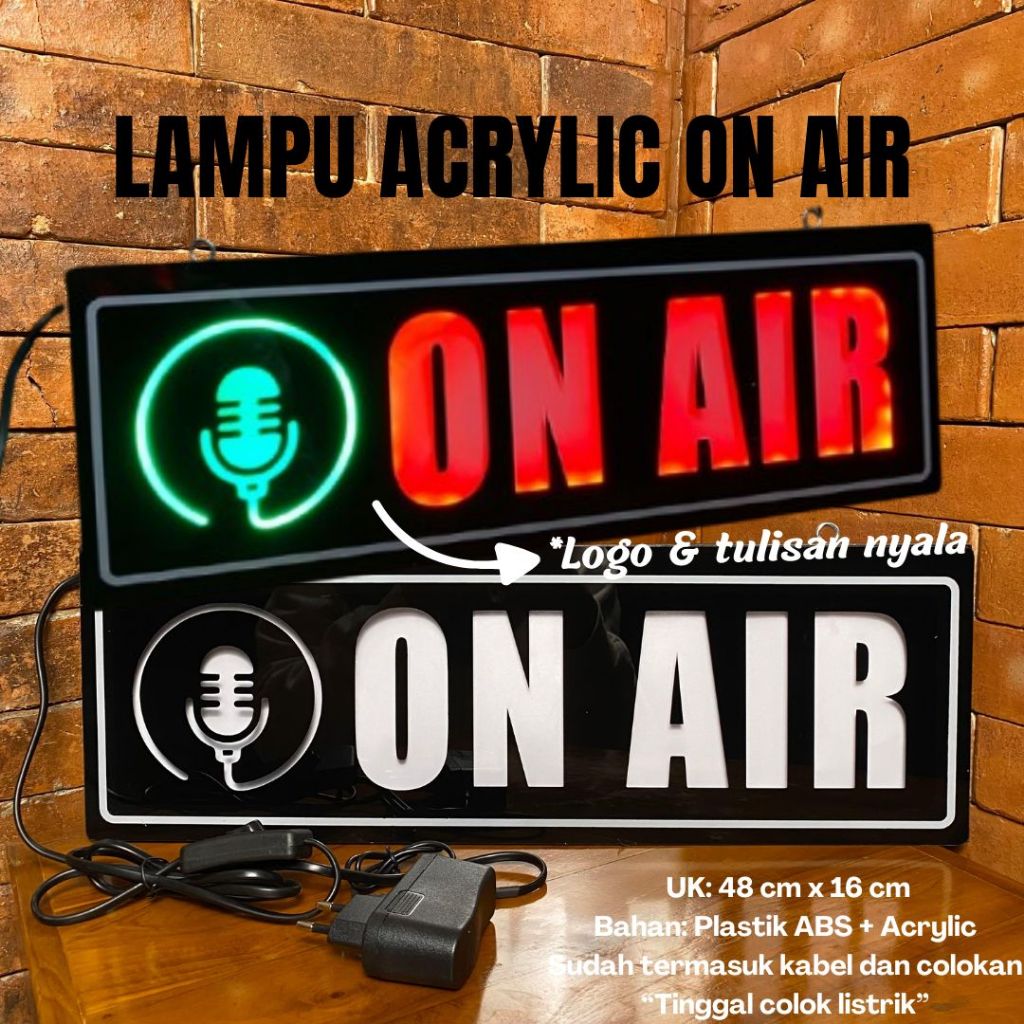 Neon Box Mini Akrilik / Lampu Neon Sign / LED Tulisan Estetik / Lampu Neon Akrilik Tulisan Penanda O