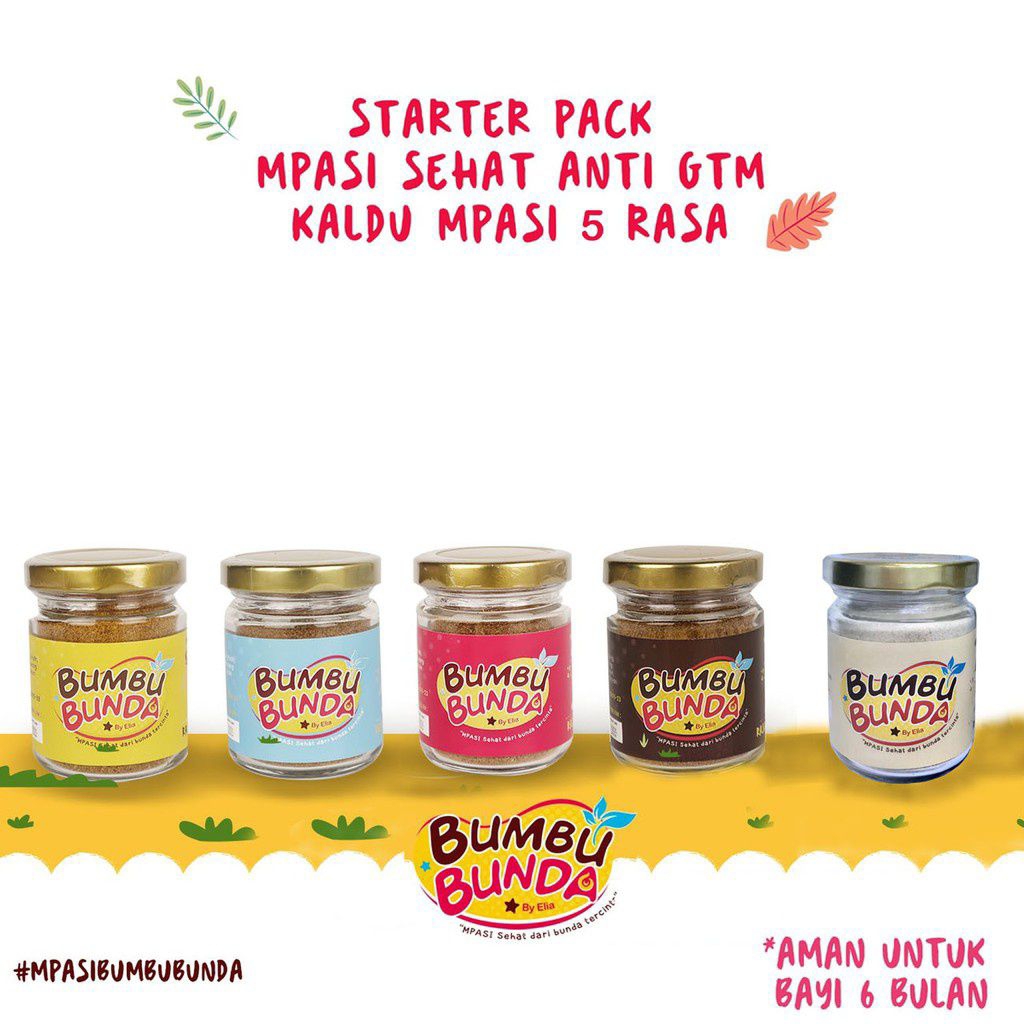 BUMBU BUNDA by Elia KALDU MPASI bayi homemade/bumbu bunda by elia/kaldu bubuk NON MSG 50gr