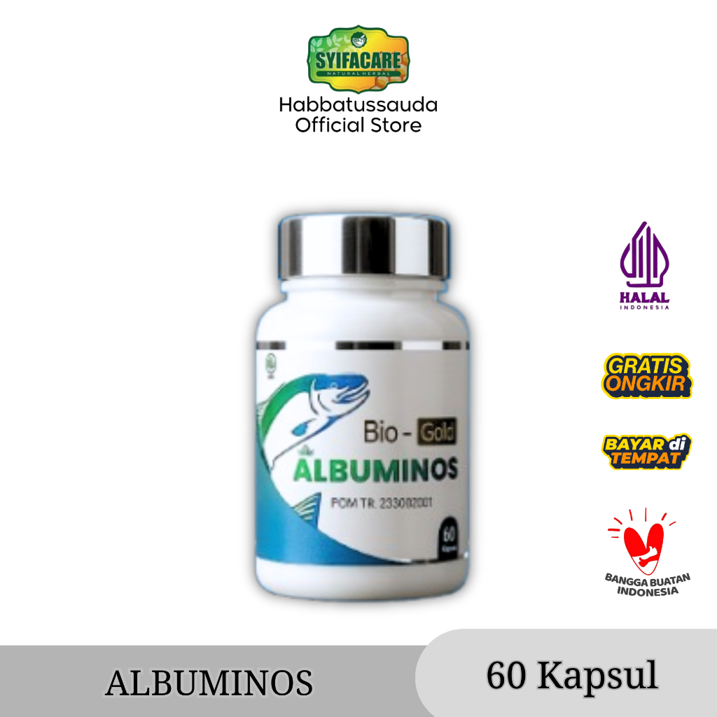 Kapsul Ekstrak Ikan Gabus Albumin Original Isi 60 Kapsul / Kapsul Ikan Gabus Original