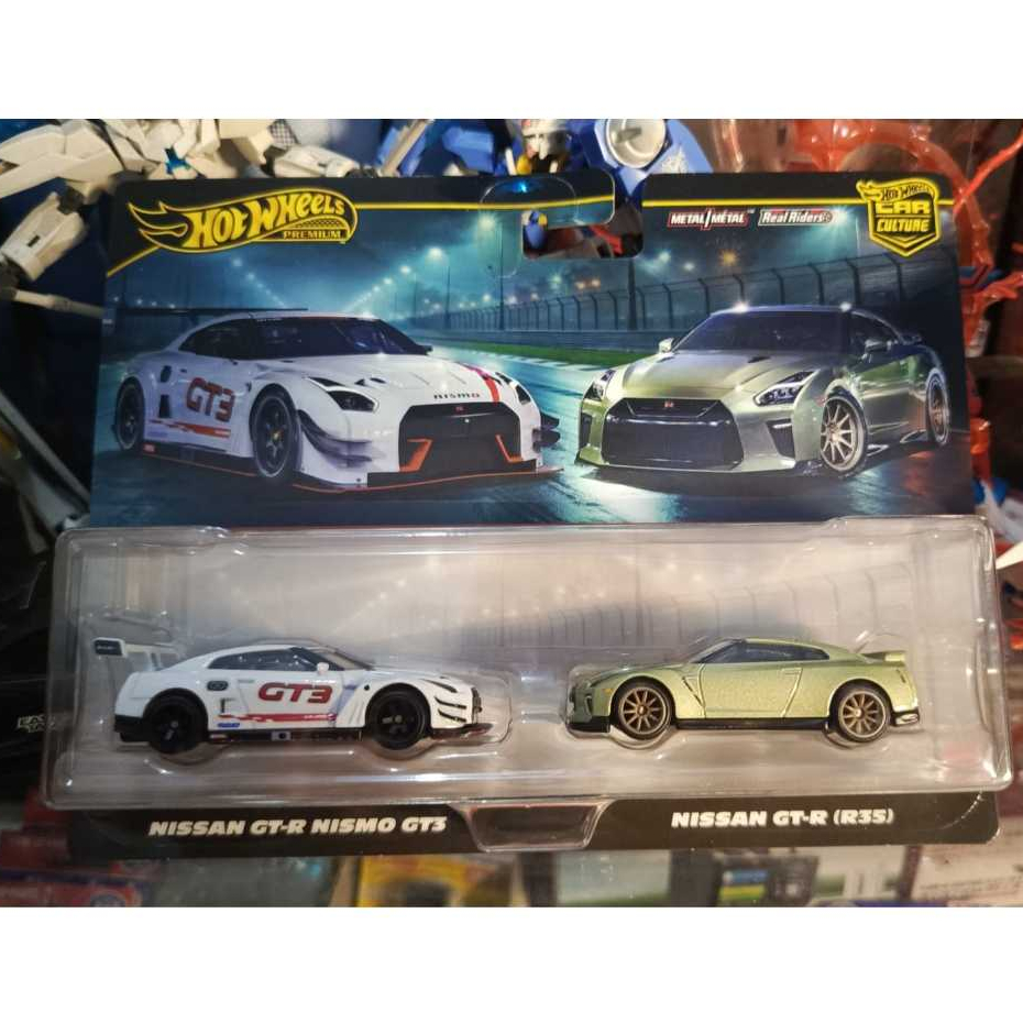 Hotwheels Premium Culture Two Pack Nissan GT-R Nismo GT3 & R35