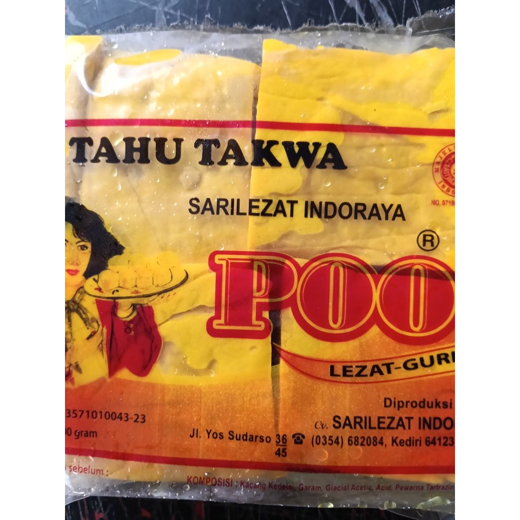 tahu takwa kuning poo