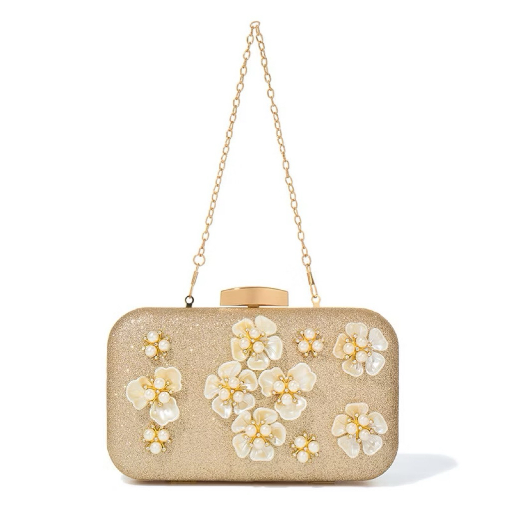 SEWA | RENT Emily Clutch Gold tas kondangan