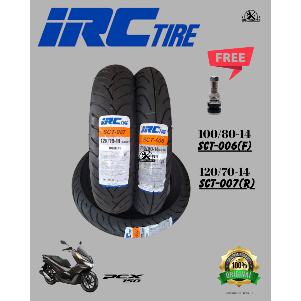 [READY STOK]BAN TUBELESS HONDA PCX Ukuran 100/80-14 ORIGINAL 100%