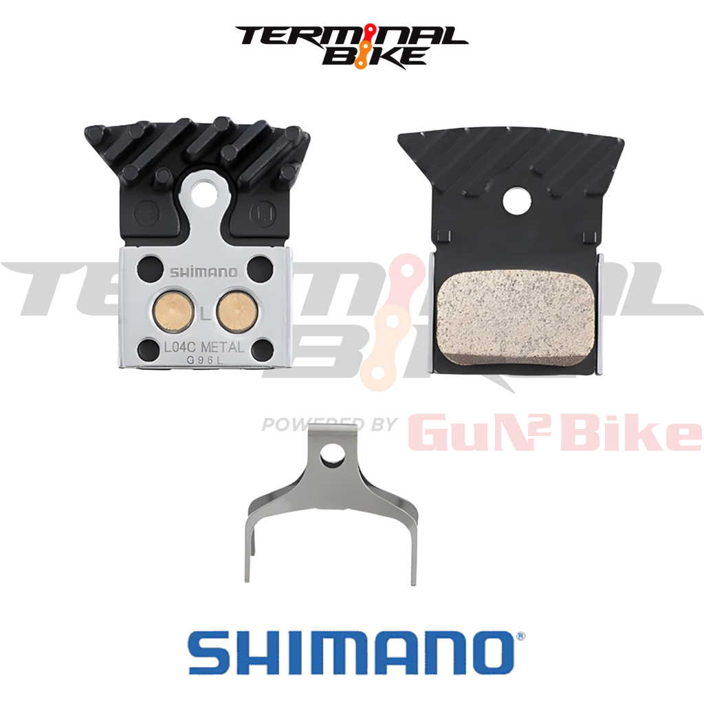 Brake Pads Shimano L04C Metal Pad W/Fin & Spring