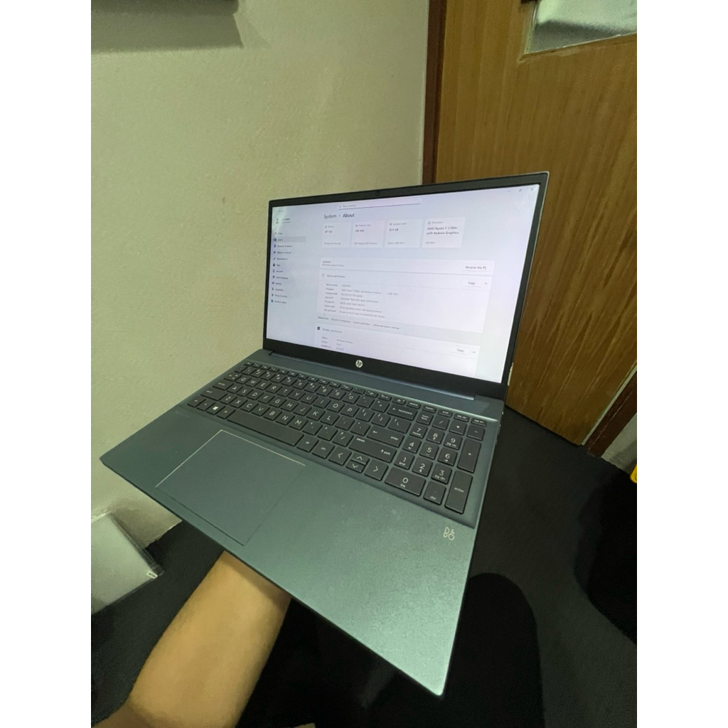 LAPTOP HP PAVILION RYZEN 7 RAM 16/500GB 15INCH SECOND MULUS