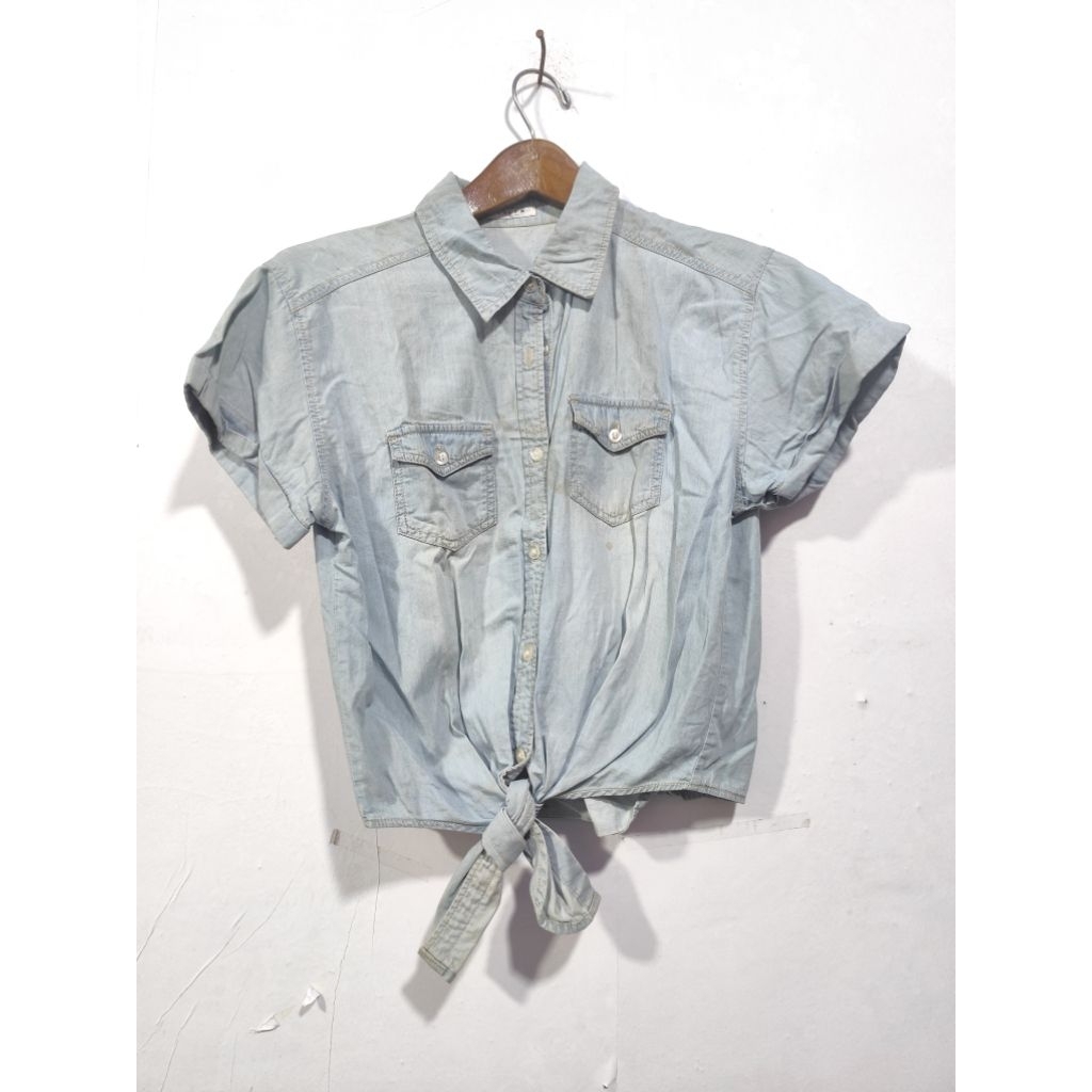 colza - atasan kemeja jeans denim wanita lengan panjang 31