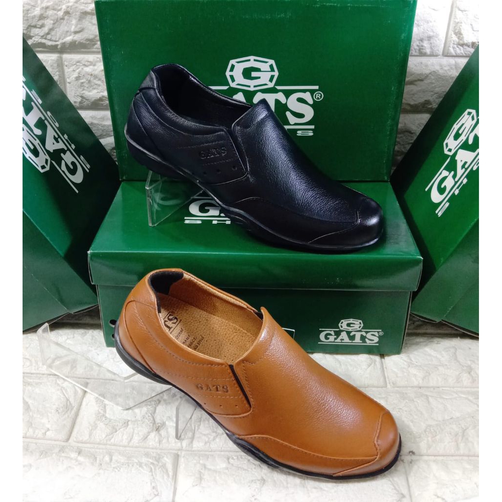 Sepatu pantofel kulit GATS GI 7218 original