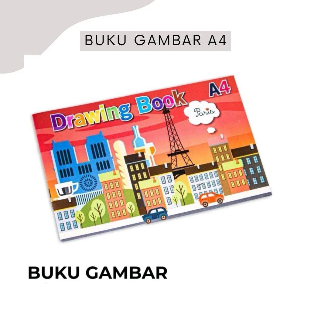 Drawing Book - Buku Gambar Uk A4 - Buku Menggambar TrendiFashion