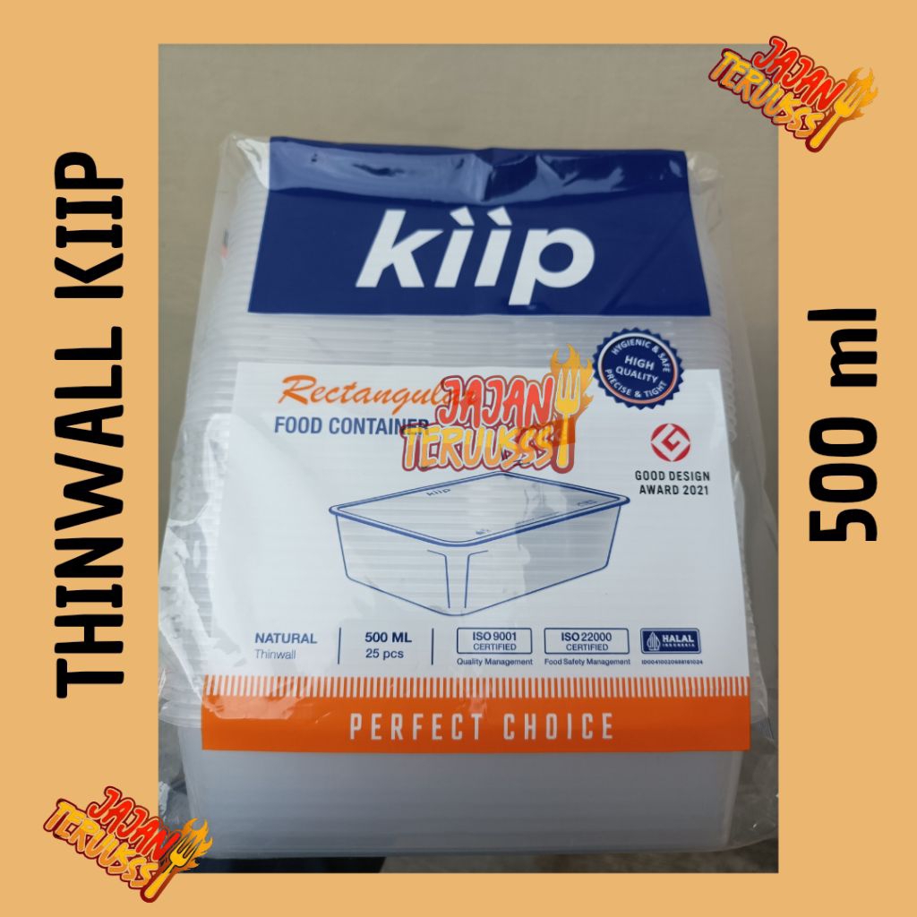 Thinwall 500 ml || Thinwall kiip 500 ml || Thinwall isi 25 pcs kiip