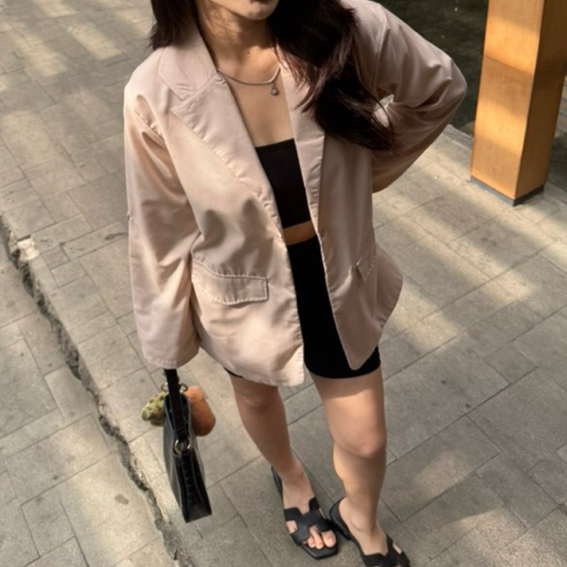 CATALIN - Claude Blazer (Blazer Wanita/Blazer Katun/Blazer Lengan Panjang/Blazer Formal/Outfit Bukbe