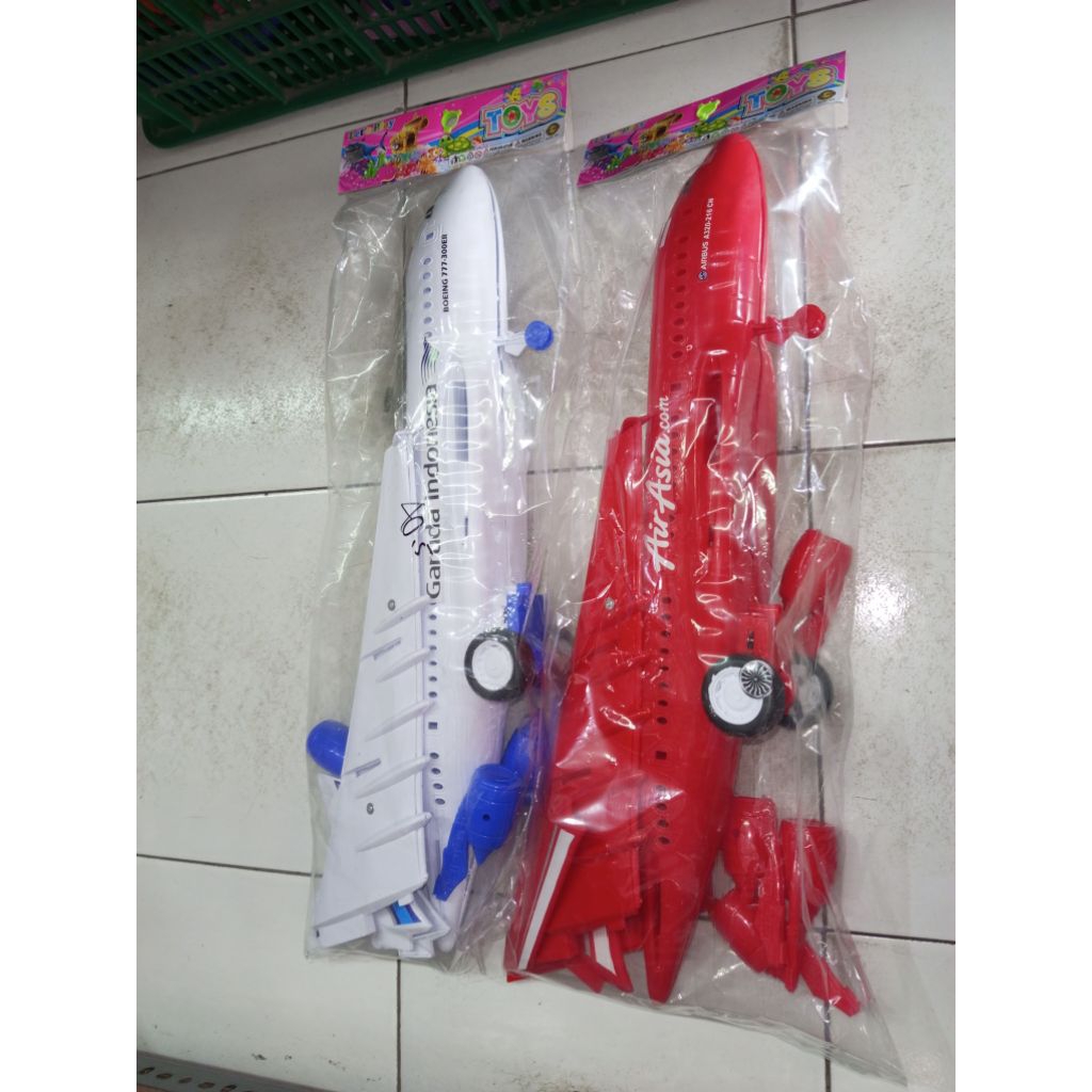Mainan Anak Pesawat Besar Plastik WJS232