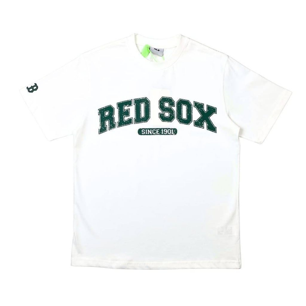 Artsteps Redsox Varsity Tee White Green