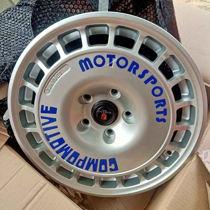 Velg Rally Compomotive R16 5x114,3 Ertiga Rush Terios Xtrail Ring 16 Silver Glossy