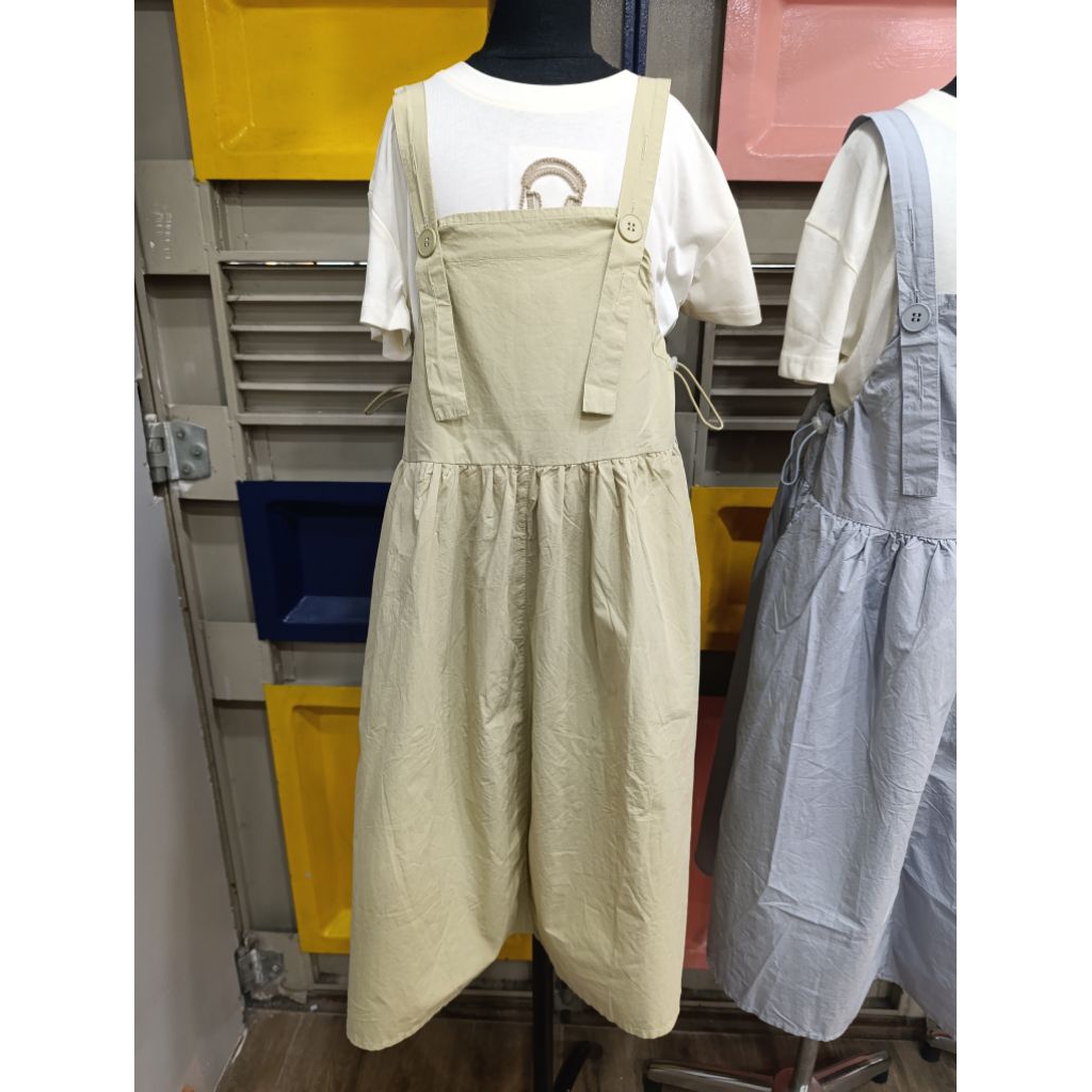 Dress 2in1 overall motif anak perempuan