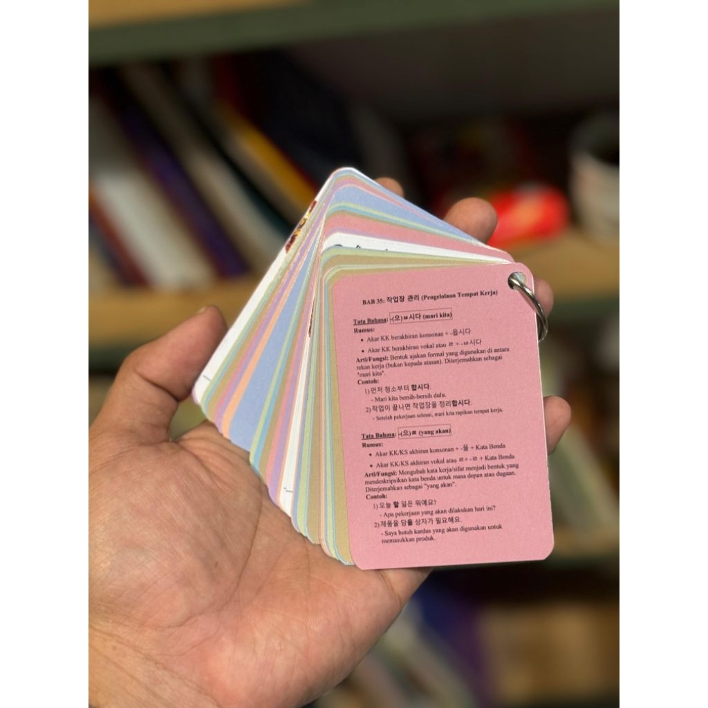 FLASHCARD TATA BAHASA KOREA TEXTBOOK 2025
