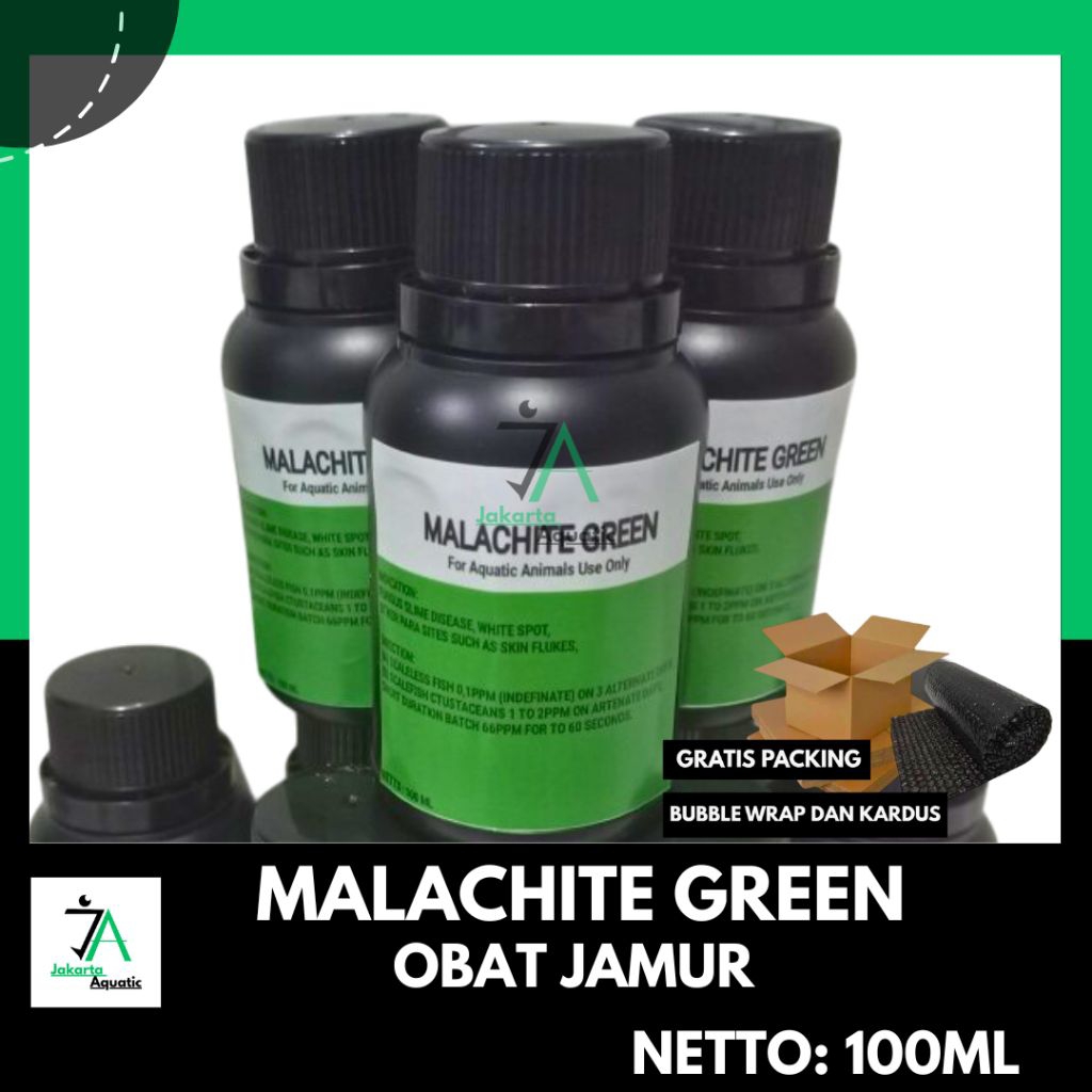 MALACHITE GREEN 100 ml obat jamur ikan/malachite green / obat jamur ikan / obat hijau / obat ikan