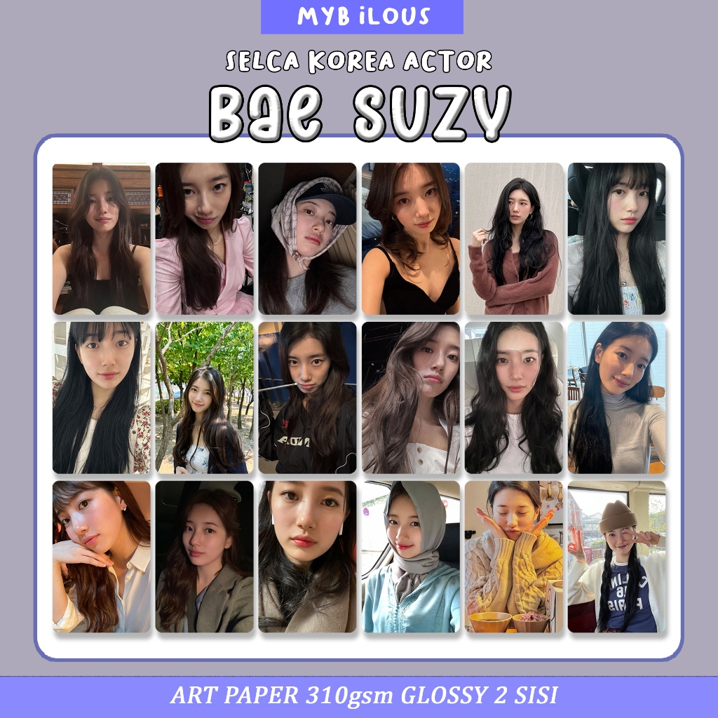 [SLIDE FOTO UTK PILIH VARIASI] KOREA ACTOR BAE SUZY PHOTOCARD FANMADE