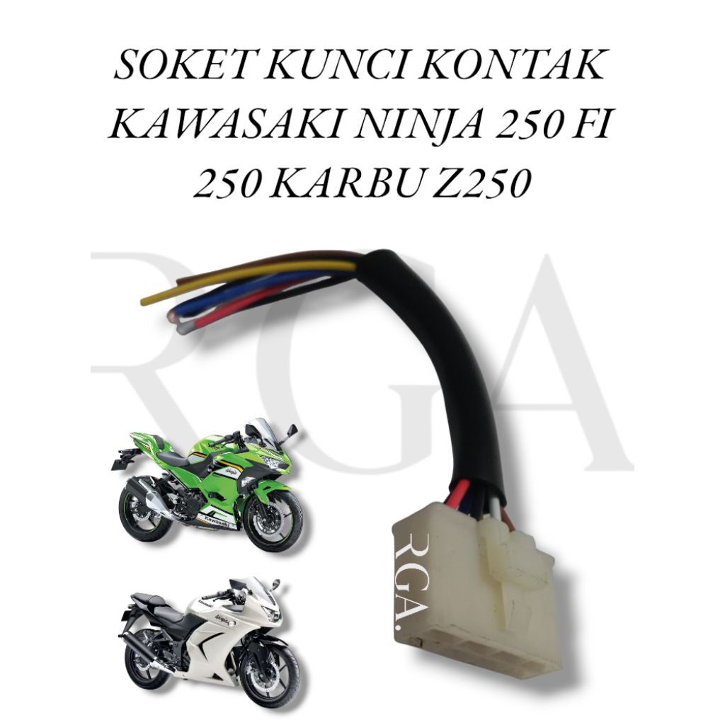 Soket Kunci Kontak Kawasaki Ninja 250 Fi Ninja 250 Karbu Z250 Kabel Soket Kunci Konta Kawasaki Ninja
