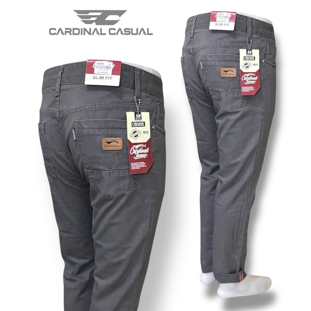 Celana Kanvas Cardinal Pria Slim Fit Katun || Celana Panjang Cardinal Original Celana Kanvas