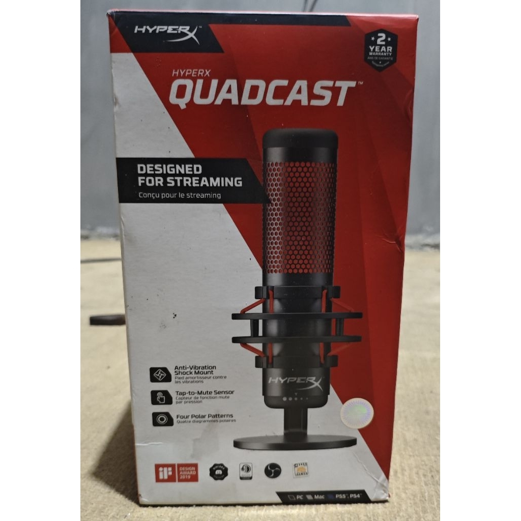 Mic Microphone Hyper X Quadcast RGB Bekas