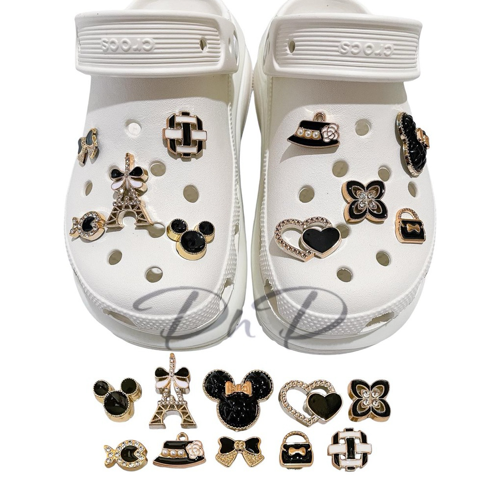 Jibbitz Black Gold Set