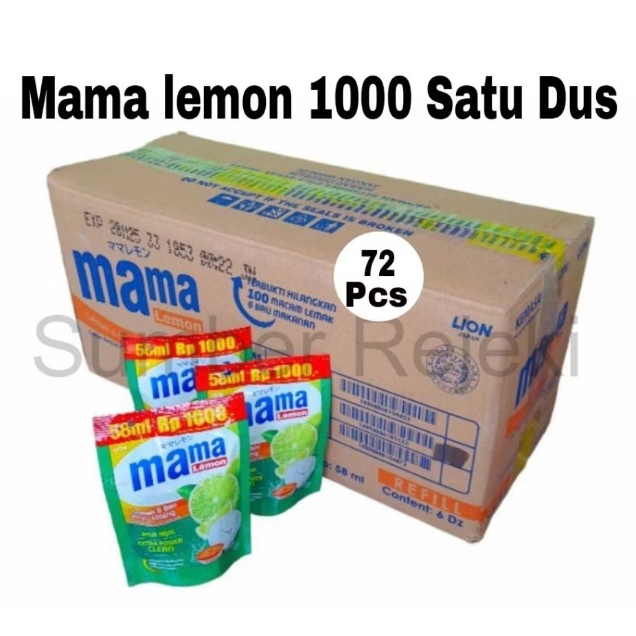 MAMA Lemon 58ml 1 DUS isi 72pcs / Mama Lemon Eceran 1000
