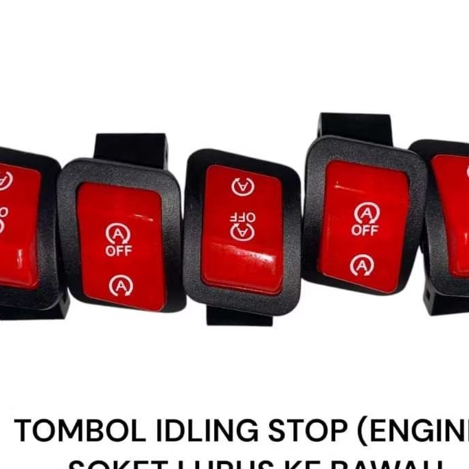 Tombol Saklar Idling Stop Engine Cut Off Honda Soket Lurus Ke Bawah