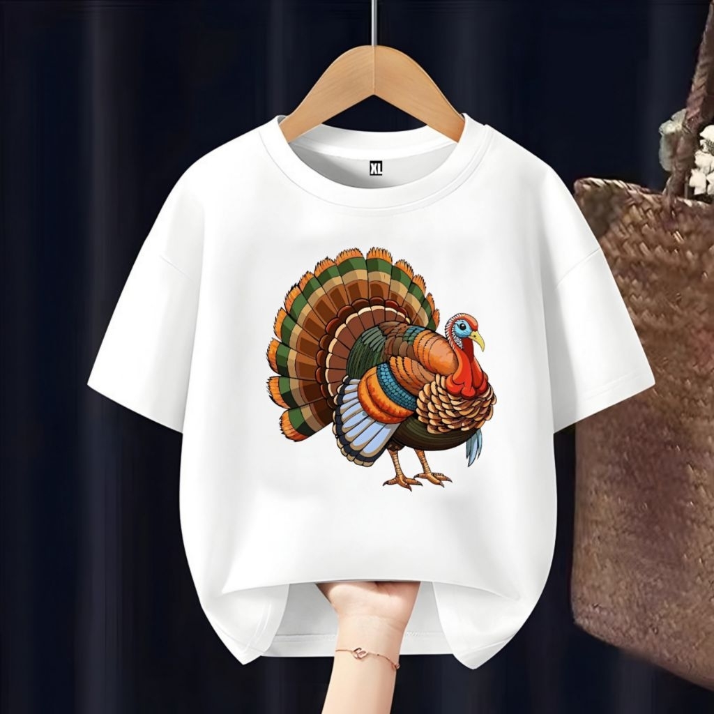 BAJU KAOS ANAK AYAM KALKUN FREE CUSTOM NAMA