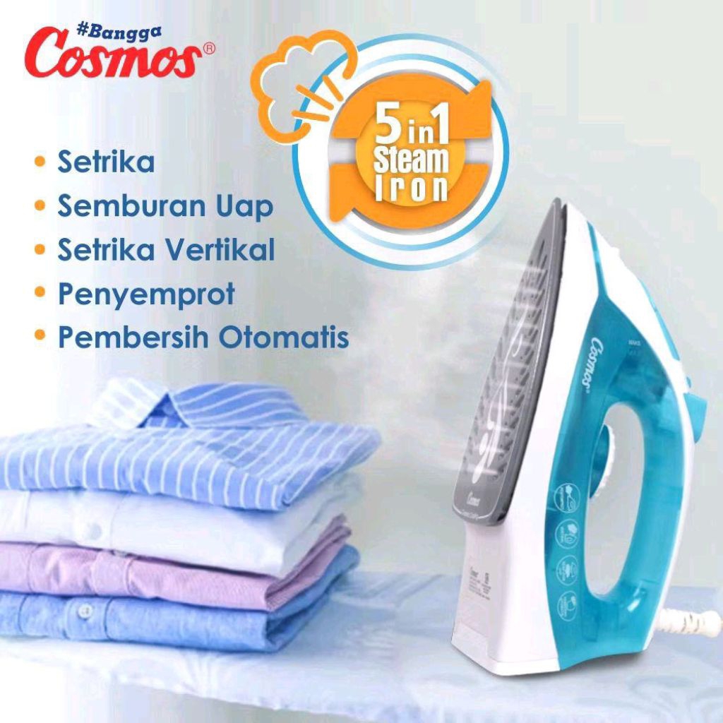 COSMOS Setrika Uap CI-4910 C – Ceramic Soleplate