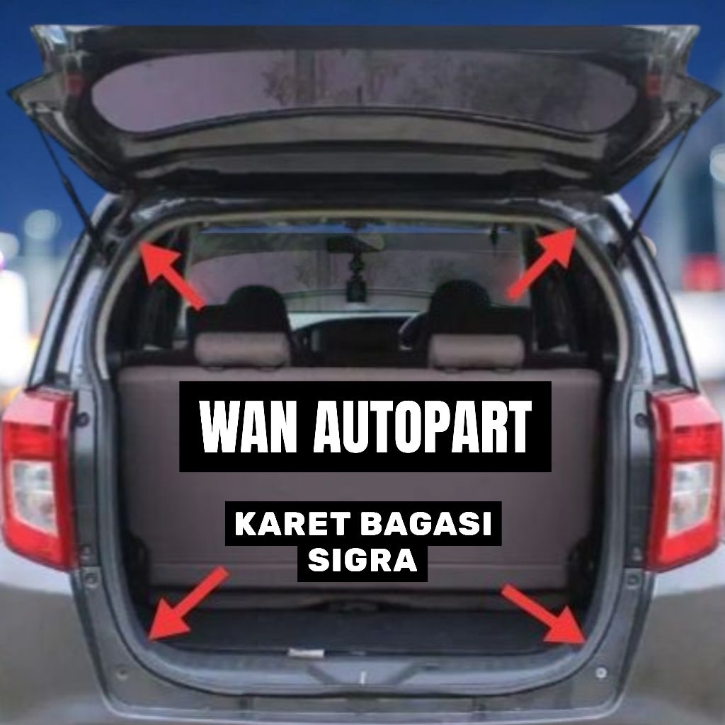 KARET PEREDAM PINTU BAGASI MOBIL DAIHATSU SIGRA