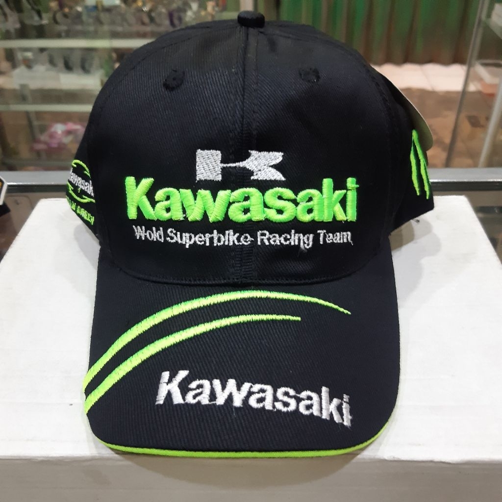 Topi Racing Kawasaki Dewasa Monster