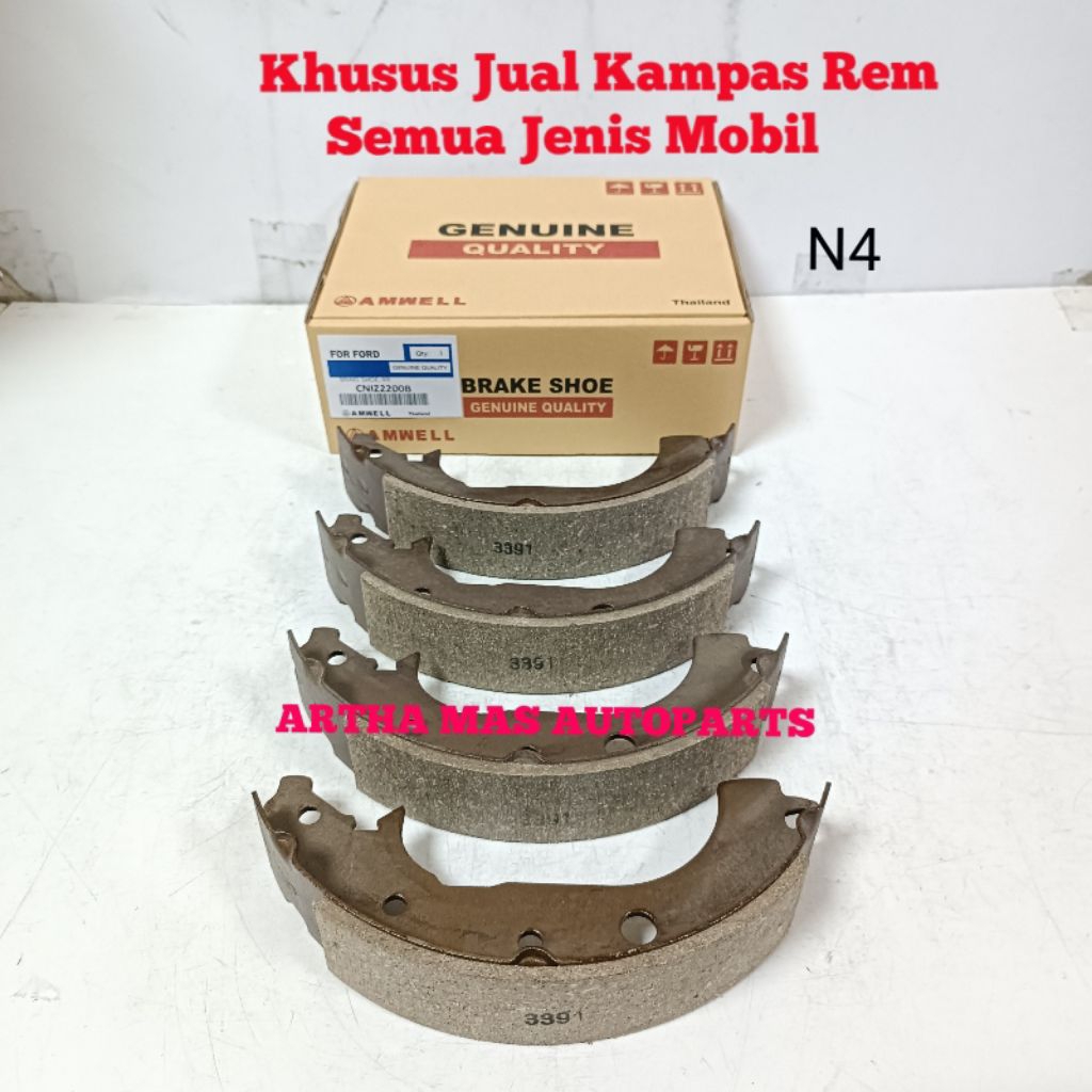 KAMPAS REM BELAKANG FORD ECOSPORT TITANIUM BRAKE SHOE ECOSPORT TITANIUM