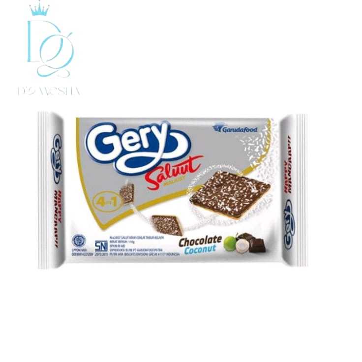 Gery Salut Malkist Chocolate Coconut 105 gr
