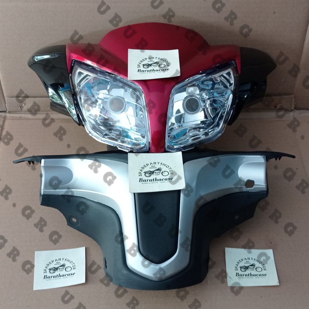 Batok Kepala Depan Belakang Yamaha Jupiter Z1 Robot Warna Merah + Reflektor | Body Depan Motor Yamah
