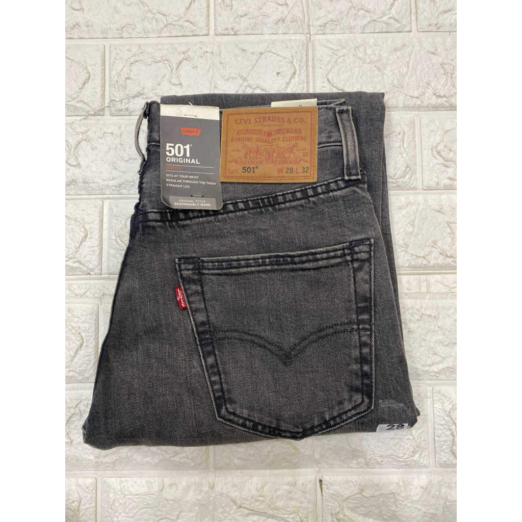 Celana Jenas Pria LEVI’S 501 REGULER ORIGINAL ABU ROKOK 501-3059