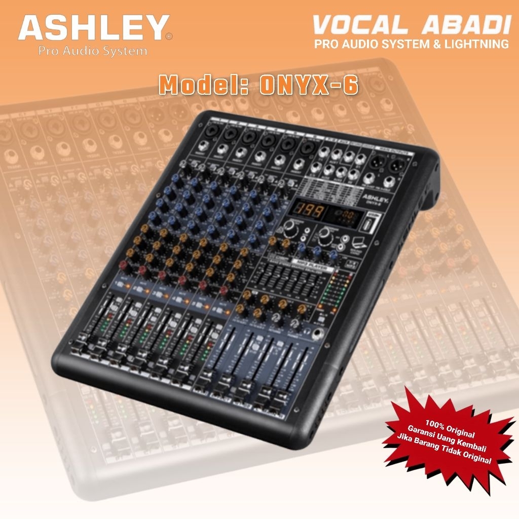 MIXER AUDIO ASHLEY ONYX 6