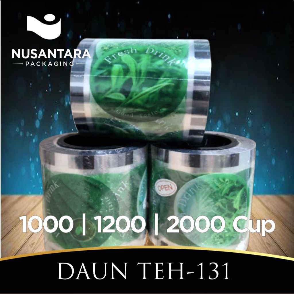 Seal Cup Plastik Lid Isi [1200, 2000] Motif Green Tea / Cup Sealer / Seal Cup Plastik Lid / Plastik 