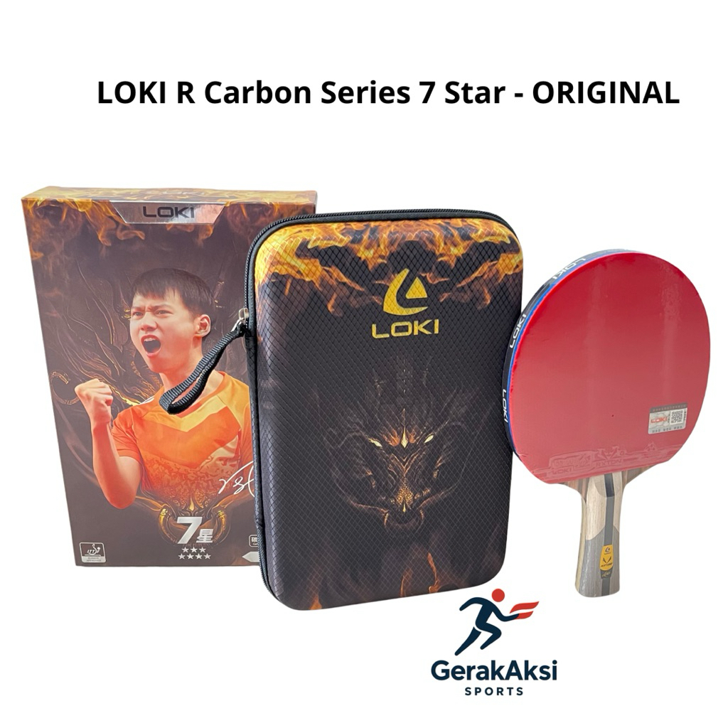 Bat Pingpong LOKI 7 STAR R-Series Carbon (Original)