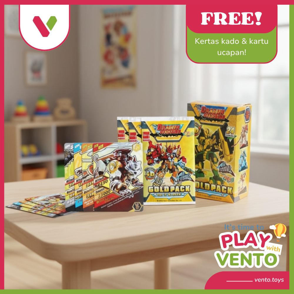 Kartu AR Tarung Dragon Warrior Goldpack - Pcs