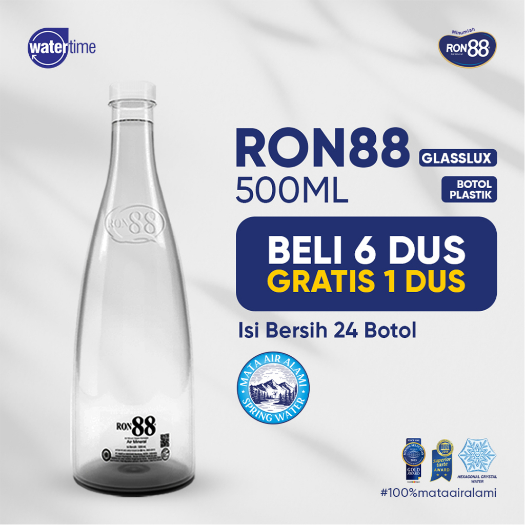 Ron88 botol Lux 500Ml (BELI 6 DUS GRATIS 1 DUS)