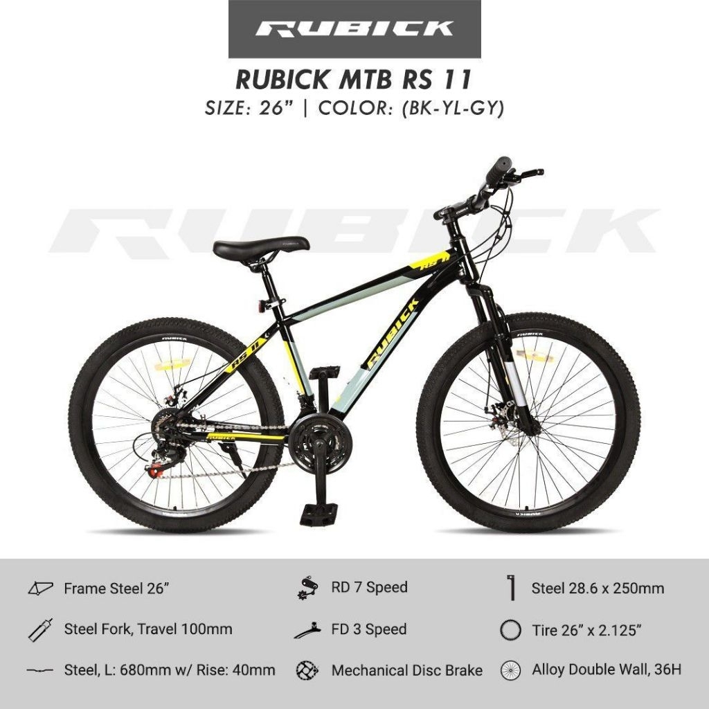 Sepeda Gunung MTB 26 Rubick RS11 By United