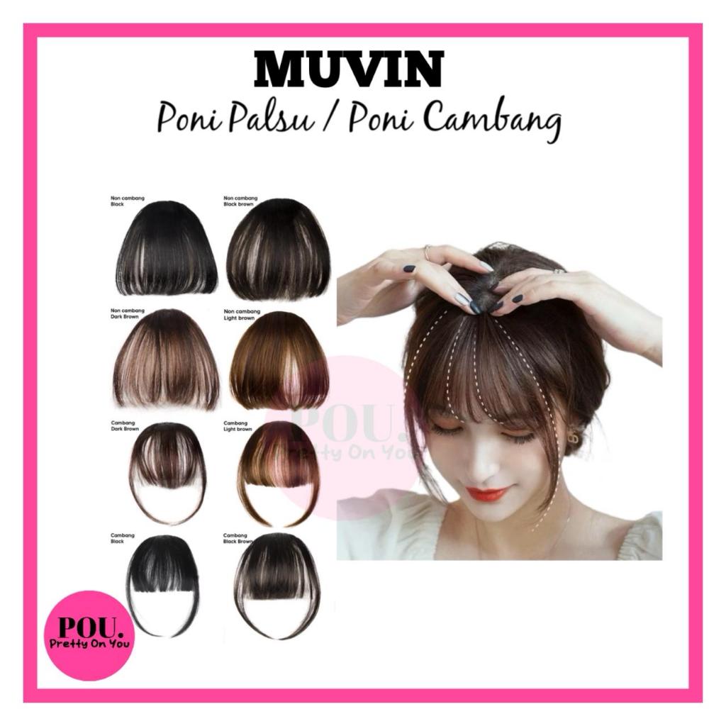 Pretty On You Poni Palsu Poni Hair Clip Poni Palsu Korea Dengan Cambang Tanpa Cambang Rambut XX086