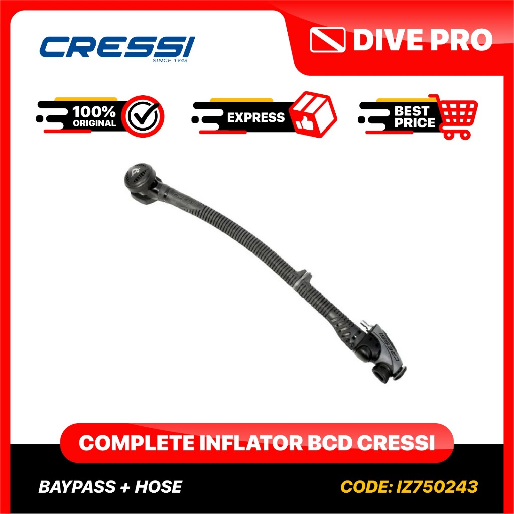 COMPLETE INFLATOR BCD CRESSI (BYPASS + HOSE) IZ750243