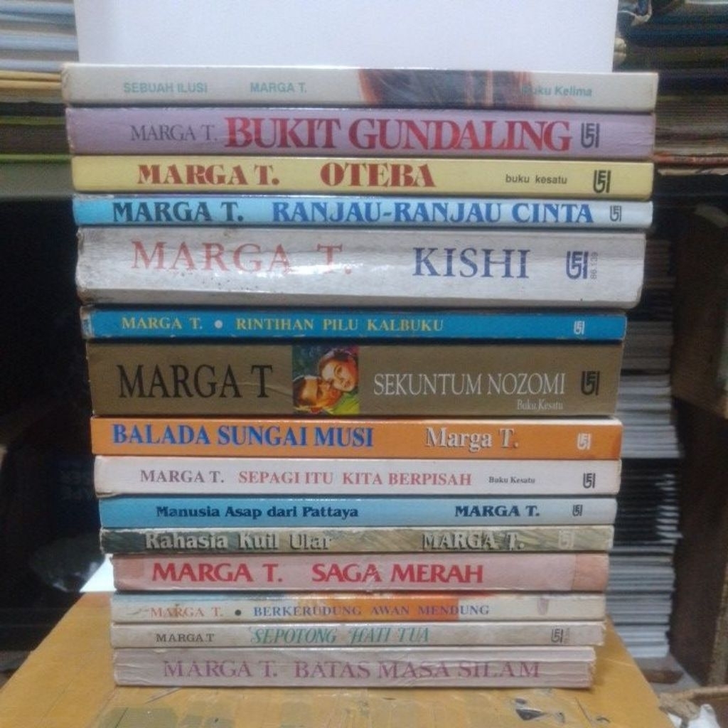 Buku Novel Romance (Romantis) "Marga T"