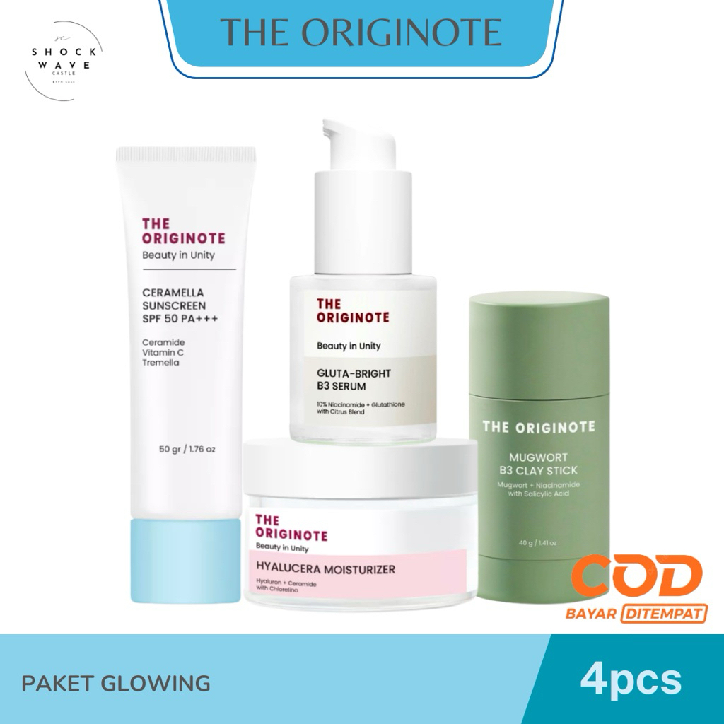 The Originote 1 Paket 4pcs | Kulit Sehat Basic Skincare