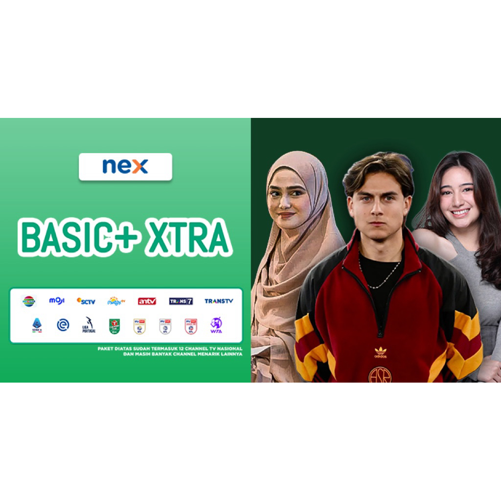 Top Up Paket Nex Parabola Basic+ XTRA