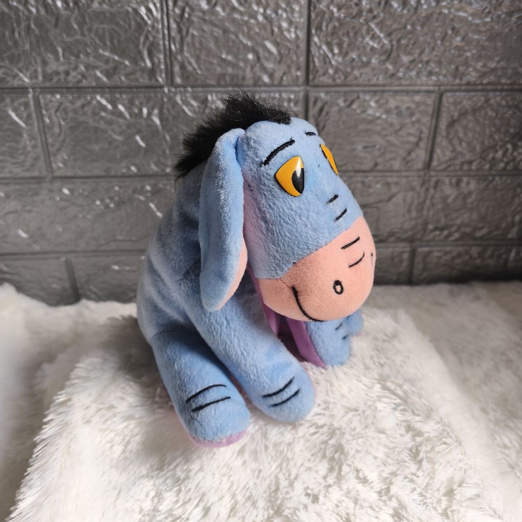 boneka eeyore teman pooh duduk. eeyore original pooh mcd. boneka winie the pooh