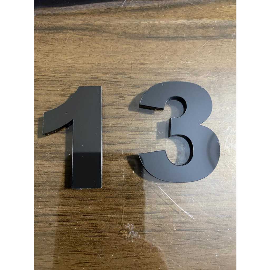 [LETTER AKRILIK]Huruf dan Nomor Timbul Akrilik Tanpa Spon Eva, Letter Akrilik Custom, Laser Cutting