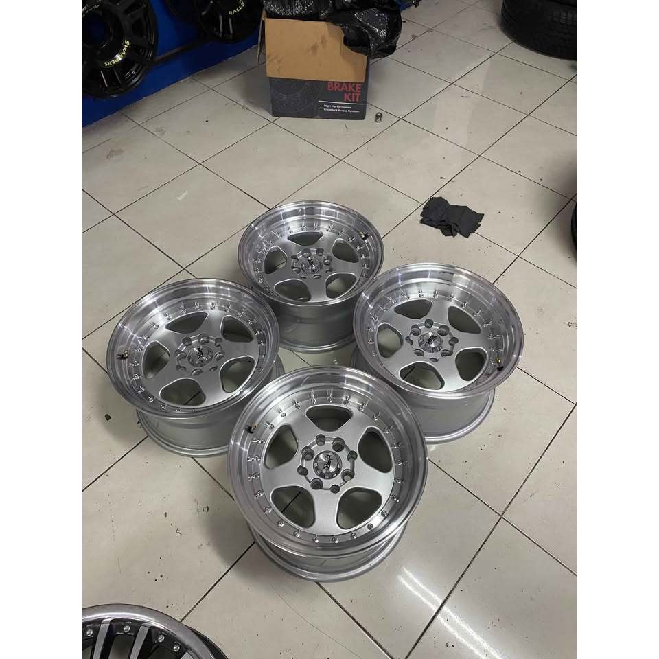 Velg Bekas Celong Ring15 HSR Burn R15X8/9 PCD 4X100/114 ET20 Like New Promo Free Ongkir